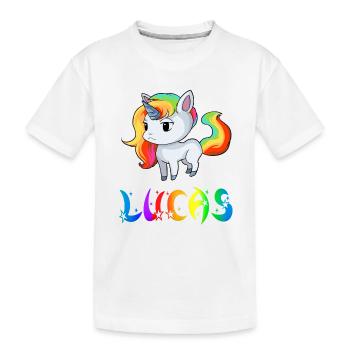 Einhorn Lucas - T-shirt bio Premium Enfant - blanc - Devant