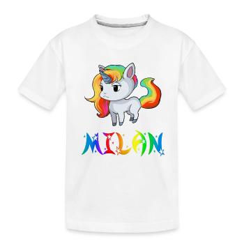 Unicorn Milan - Kids' Premium Organic T-Shirt - white - Front