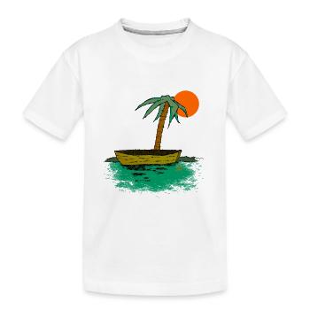 Emilie and Sonia - Kids' Premium Organic T-Shirt - white - Front