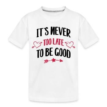 énonciation drôle - T-shirt bio Premium Enfant - blanc - Devant