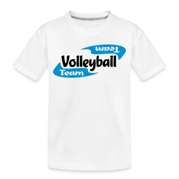 volleyball - Kids' Premium Organic T-Shirt - white - Front