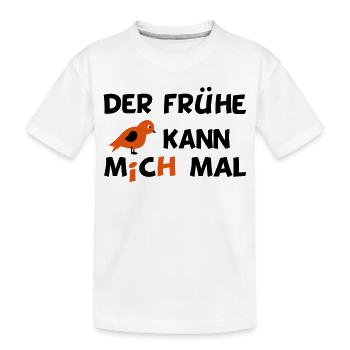 lustiger Spruch - Kinder Premium Bio T-Shirt - Weiß - Vorne