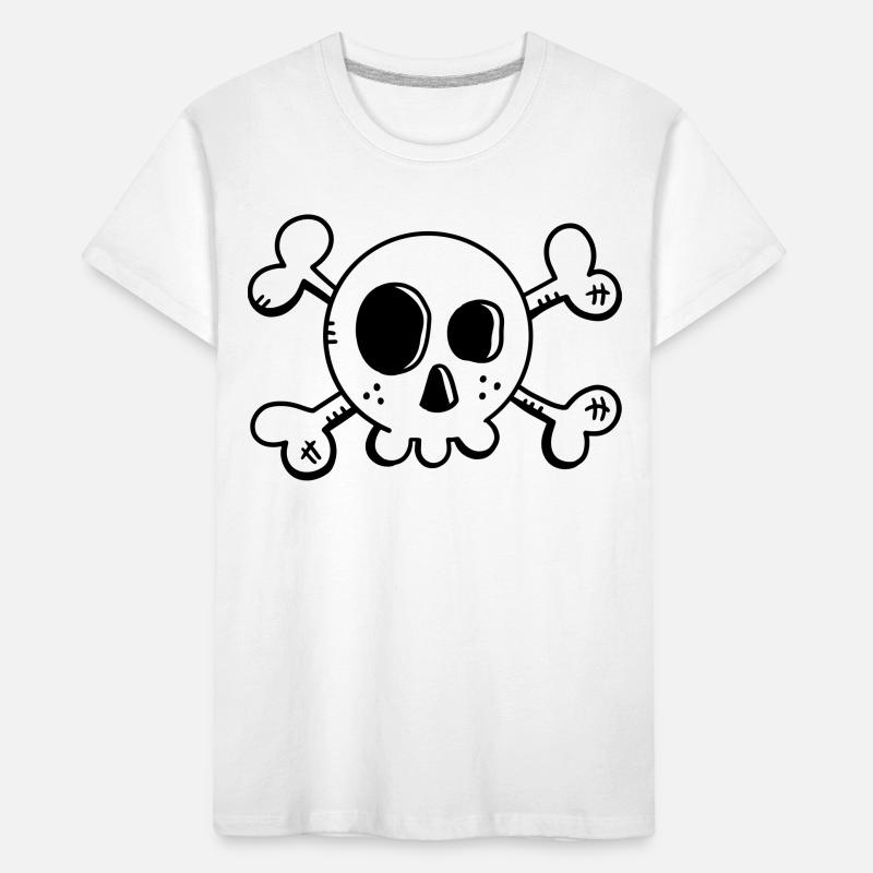 Comic Skull - Skull - Pirate - Skull Kids' Premium Organic T-Shirt