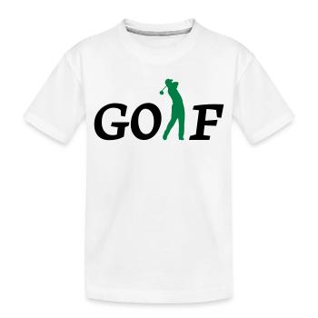 golf - T-shirt bio Premium Enfant - blanc - Devant