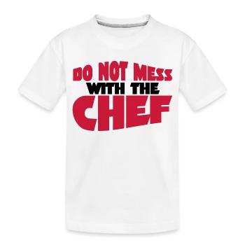 Chef - Kinder Premium Bio T-Shirt - Weiß - Vorne