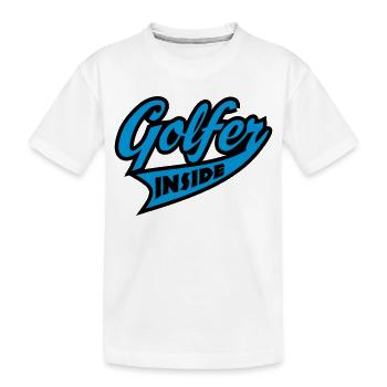 golf - T-shirt bio Premium Enfant - blanc - Devant
