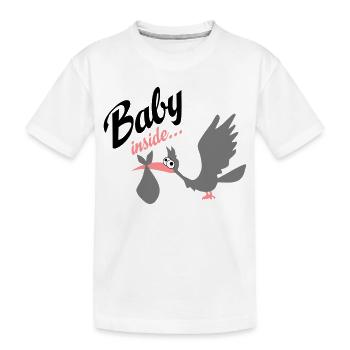 Baby - Kinder Premium Bio T-Shirt - Weiß - Vorne