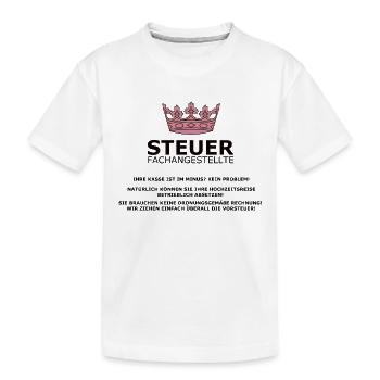 Steuerfachangestellte - Kinder Premium Bio T-Shirt - Weiß - Vorne