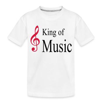 musik - Kinder Premium Bio T-Shirt - Weiß - Vorne