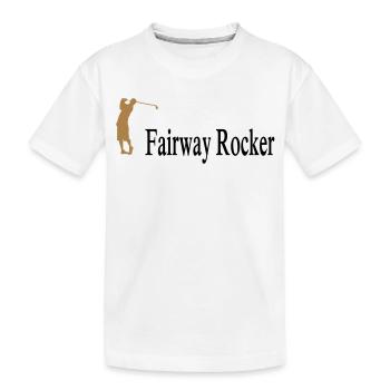 golf - Kinder Premium Bio T-Shirt - Weiß - Vorne