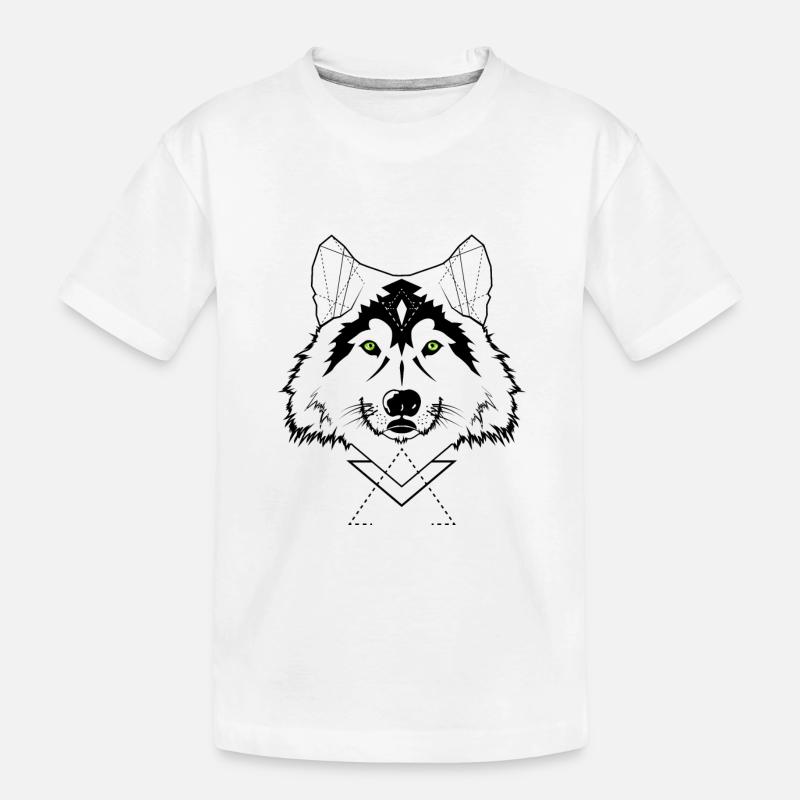 loup - T-shirt bio Premium Enfant - blanc