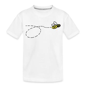 Flotte Biene 2 - Kinder Premium Bio T-Shirt - Weiß - Vorne
