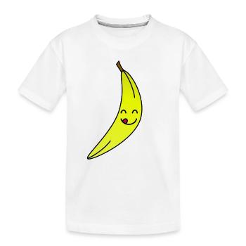 banane - T-shirt bio Premium Enfant - blanc - Devant