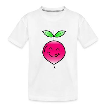 Radishes Vegetables Healthy Eating Gift Idea - Kids' Premium Organic T-Shirt - white - Front