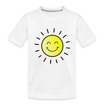 Soleil d'été - T-shirt bio Premium Enfant - blanc - Devant