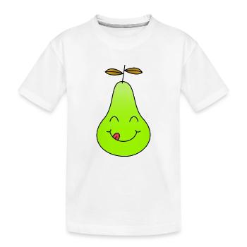 poire - T-shirt bio Premium Enfant - blanc - Devant