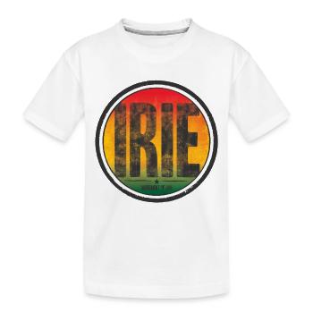 irie - movement of jah - Kinder Premium Bio T-Shirt - Weiß - Vorne