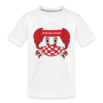 Kroatien Weltmeister - Kinder Premium Bio T-Shirt - Weiß - Vorne