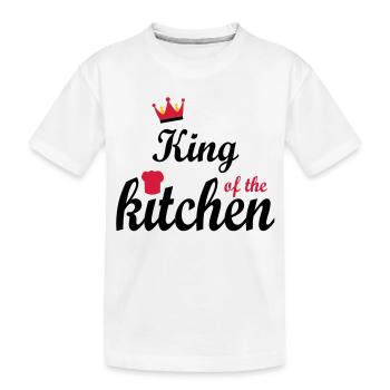 cooking - Kids' Premium Organic T-Shirt - white - Front