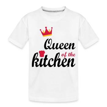 cooking - Kids' Premium Organic T-Shirt - white - Front