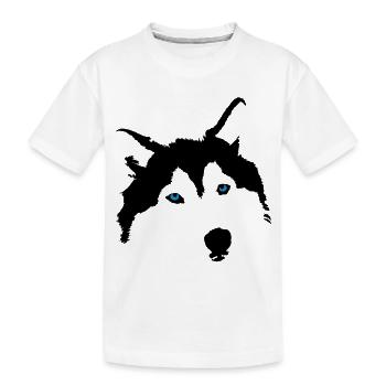 husky - T-shirt bio Premium Enfant - blanc - Devant