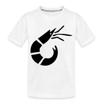 Garnele - Krabbe - Shrimp -Fischerei - Kinder Premium Bio T-Shirt - Weiß - Vorne