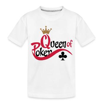 poker - Kinder Premium Bio T-Shirt - Weiß - Vorne