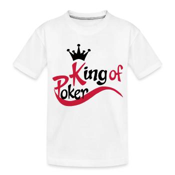 poker - Kinder Premium Bio T-Shirt - Weiß - Vorne