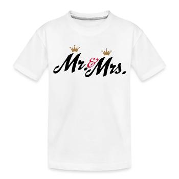 hochzeit - Kinder Premium Bio T-Shirt - Weiß - Vorne