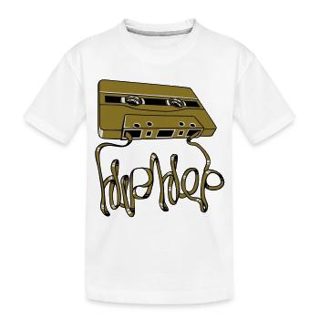 Cassette audio Hip-hop - T-shirt bio Premium Enfant - blanc - Devant