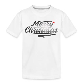 Christmas Weihnachten Geschenk trend - Kinder Premium Bio T-Shirt - Weiß - Vorne