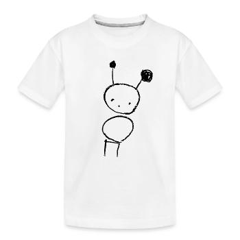 Alien - Kinder Premium Bio T-Shirt - Weiß - Vorne