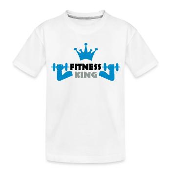 sport - Kinder Premium Bio T-Shirt - Weiß - Vorne