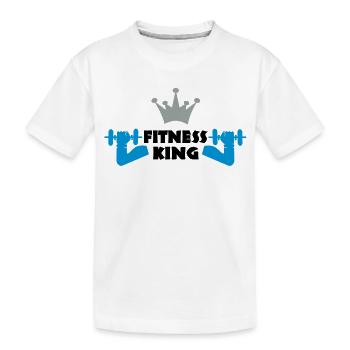 sport - Kinder Premium Bio T-Shirt - Weiß - Vorne
