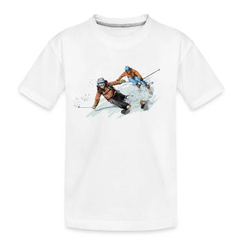 Freeriding - T-shirt bio Premium Enfant - blanc - Devant