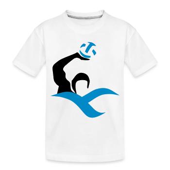 wasserball - Kinder Premium Bio T-Shirt - Weiß - Vorne