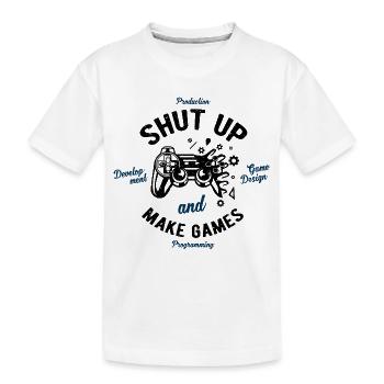 Game development - Kids' Premium Organic T-Shirt - white - Front