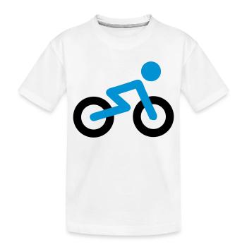 Bicyclette - T-shirt bio Premium Enfant - blanc - Devant