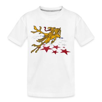 Rostocker Greif 3D - Kinder Premium Bio T-Shirt - Weiß - Vorne