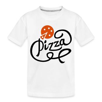 pizza - T-shirt bio Premium Enfant - blanc - Devant
