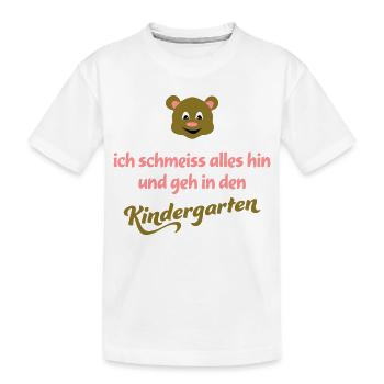 kindergarten - Kinder Premium Bio T-Shirt - Weiß - Vorne