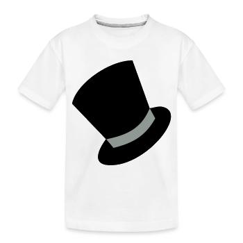 zylinder - Kinder Premium Bio T-Shirt - Weiß - Vorne
