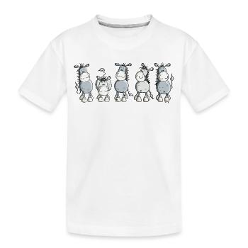 Funny Donkey - Animal - Kids' Premium Organic T-Shirt - white - Front