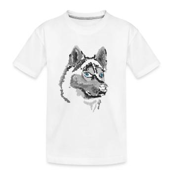 Husky - T-shirt bio Premium Enfant - blanc - Devant