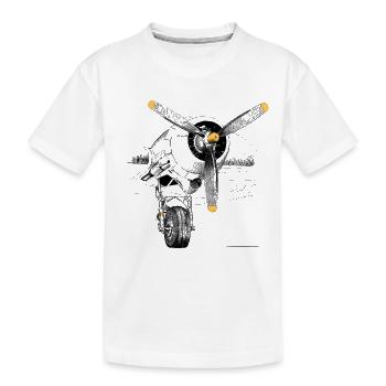 Motor - Kinder Premium Bio T-Shirt - Weiß - Vorne