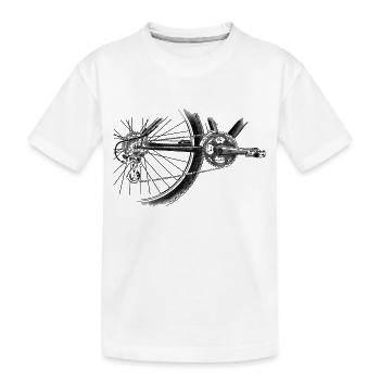 roue - T-shirt bio Premium Enfant - blanc - Devant