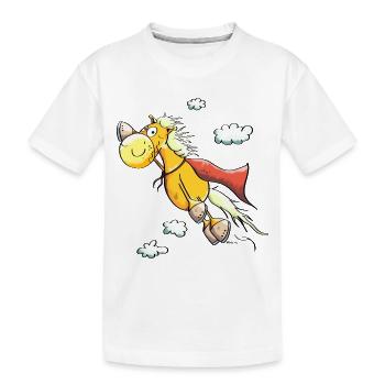 Super Cheval - T-shirt bio Premium Enfant - blanc - Devant