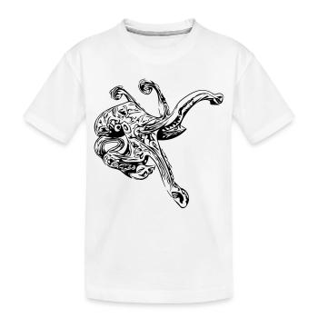 Pieuvre pieuvre pieuvre - T-shirt bio Premium Enfant - blanc - Devant