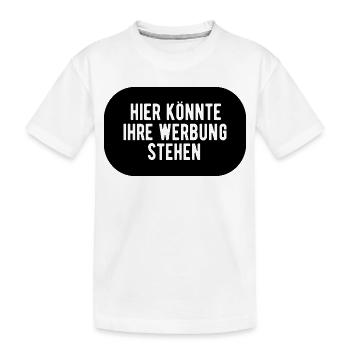 Hier könnte ihre Werbung stehen - Kinder Premium Bio T-Shirt - Weiß - Vorne