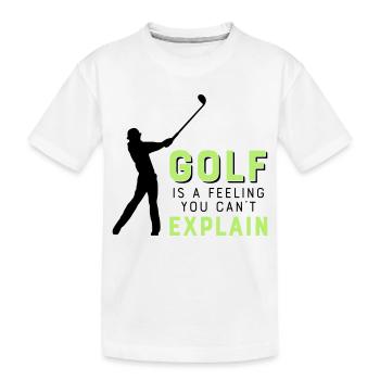 Le golf - T-shirt bio Premium Enfant - blanc - Devant